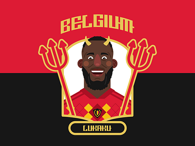 Romelu Lukaku of Belgium belgium caricature football footballer manchesterunited manutd romelulukaku soccer worldcup
