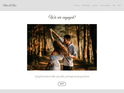 Getting Married Demo Site design minimal ui web website design wedding