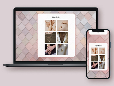 Pinkish website design minimal portfolio page website design