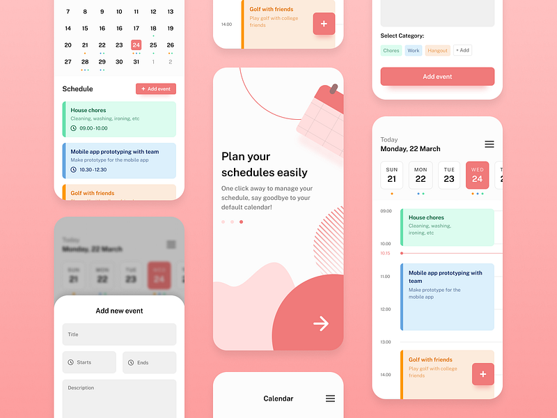 Calendar Schedule Management App By Arvin Aradhana On Dribbble