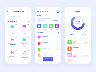 Cloud Storage App Concept by Arvin Aradhana on Dribbble
