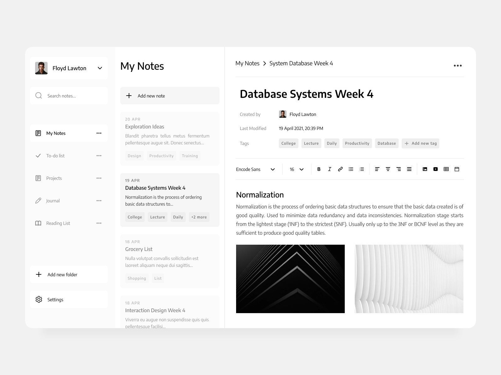 notes-app-dashboard-concept-by-arvin-aradhana-on-dribbble