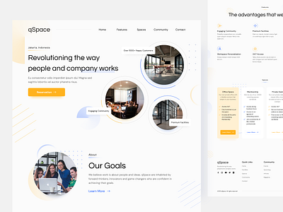 qSpace - Coworking Space Landing Page