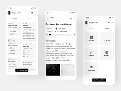 Notes App Mobile Concept