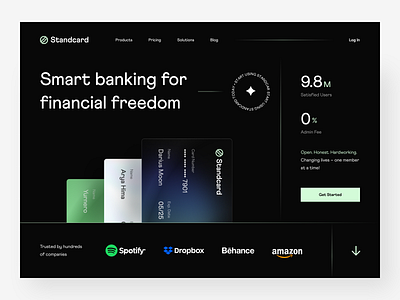 Standcard - Finance Landing Page