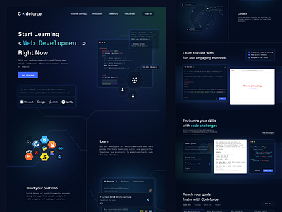 Codeforce - Coding Courses Landing Page