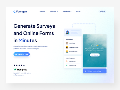 Formgen - Survey / Form Builder SaaS