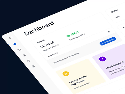 Buy Now Pay Later - Web Dashboard animation bank bmpl clean dailyui dashboard design figma fintech layout loan mobile motion saas slick studio ui uiux ux