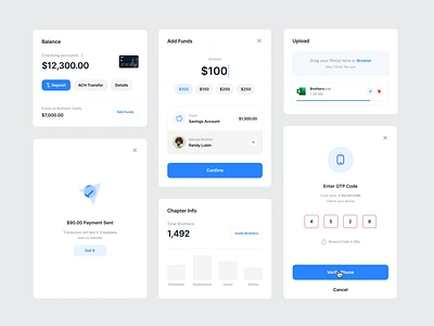 Crowded.me | Banking for Greek life widgets animation app banking dailyui dashboard design figma fintech interface layout mobile motion saas simple slick studio ui uiux ux widget