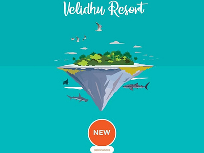 Velidhu Resort abstract beach branding design graphic design illustration island logo maldives mockup resort travel ui ux vector velidhu