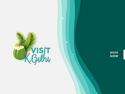 K.Gulhi abstract beach branding design graphic design gullhi illustration landscape logo maldives mockup travel ux vector