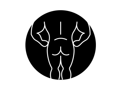 Strong body icon