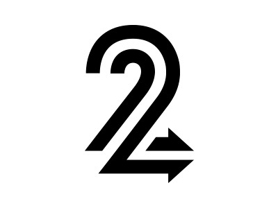 Two Ways logo number sign