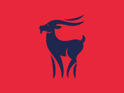 Concierge animal goat logo symbol