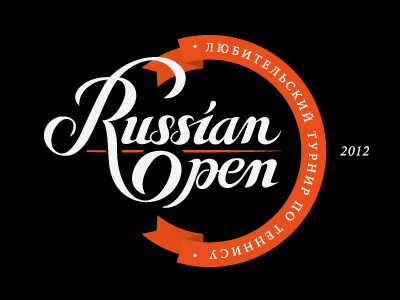 Russian Open'12 identity lettering logo tennis