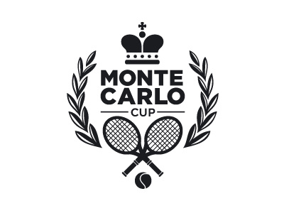 Monte Carlo ball crown cup identity logo logotype tennis