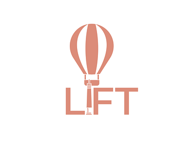 Lift - Hot Air Balloon Logo Prompt dailylogochallenge dailylogodesign