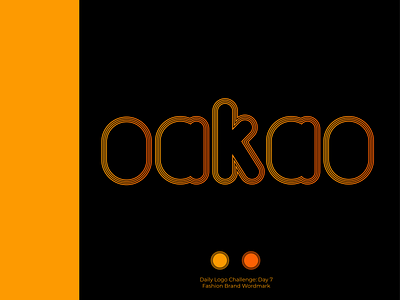 OAKAO - Fashion Brand Logo branding daily logo challenge dailylogochallenge dailylogodesign fashion fashion brand logo logo design logos typogaphy typography typography art wordmark