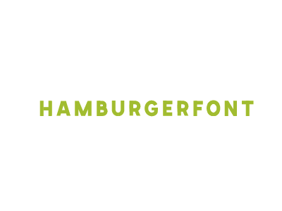 Hamburgerfont type typography