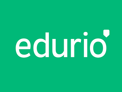 edurio logo green logo marker monotone reverse tag white