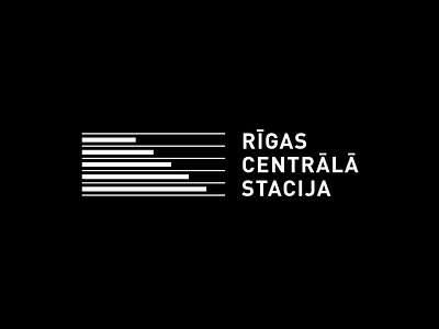 Riga Central Station brand dynamic high speed identity logo logomark railway station train
