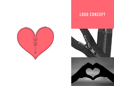 Scissors + Love Logo branding design icon illustration logo love minimal scissors