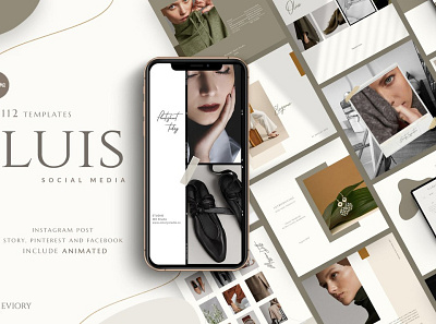 Luis - Social Media Pack blog blogger design fashion instagram instagram banner instagram post instagram stories instagram stories pack instagram stories template instagram story instagram story template instagram template instagram templates pack posts social media social media pack social media template template