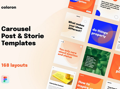 Coloron - Instagram Posts & Stories instagram instagram banner instagram post instagram post template instagram posts instagram stories instagram story instagram story template instagram template posts social media social media banner social media design social media pack social media post social media posts social media template stories story template