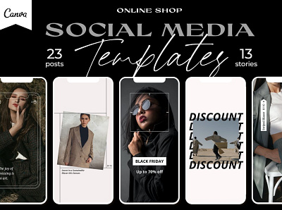 Online Shop Social Media Template design flyer instagram instagram banner instagram post instagram posts instagram stories instagram story template instagram template online shop online shopping shop shopify shopping shopping app shopping cart social media social media pack social media template social media templates