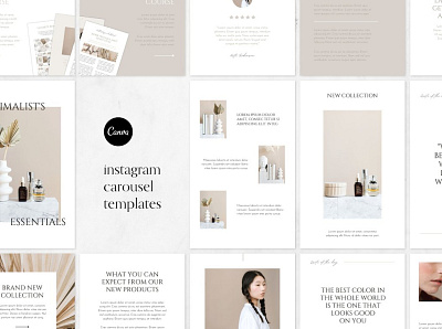 Minimal Instagram Carousel Templates design instagram instagram banner instagram post instagram post template instagram posts instagram stories instagram story template instagram template instagram templates minimal minimalism minimalist minimalistic posts social media social media pack social media template template templates