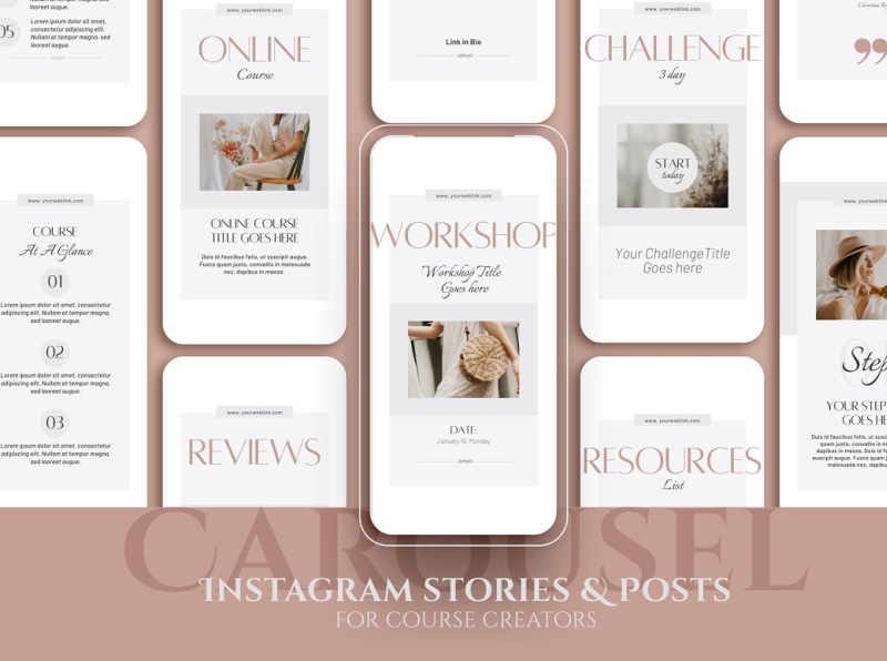 Carousel Instagram Stories & Posts 2 by MyTemplates on Dribbble