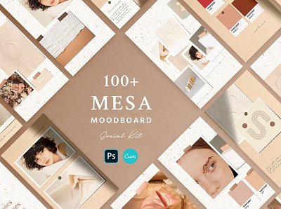 Mesa Moodboard - Social Media Kit business design instagram instagram banner instagram post instagram post template instagram posts instagram stories instagram stories pack instagram stories template instagram story template instagram template post posts social media social media kit social media pack social media template stories template