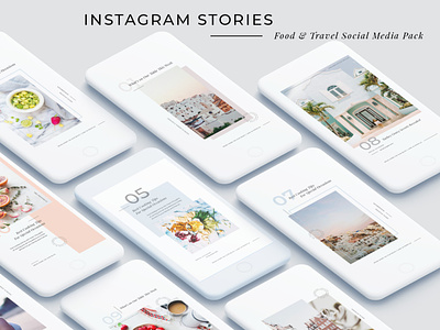 Food & Travel Instagram Stories & Posts Pack
