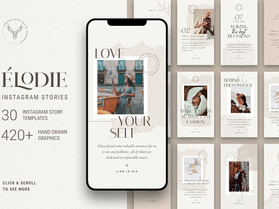 Elodie - Instagram Posts & Stories Templates