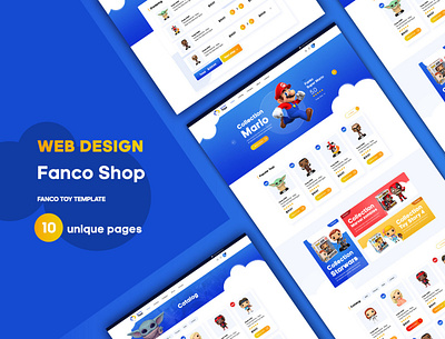 Funko Store Ui Kit catalog creative design mario photoshop psd store template ui ui ux ui ux design ui design ui kit ui kit design ui ux ux ux design web design web development website