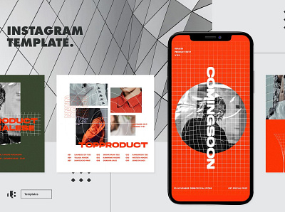 Instagram Template - Posts & Stories branding design instagram instagram banner instagram post instagram post design instagram post template instagram post templates instagram stories instagram story template instagram template instagram templates post posts social media social media pack social media templates stories story template