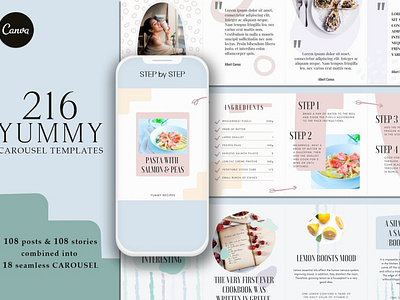 YUMMY Carousel Instagram Templates