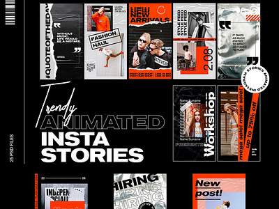 Trendy Animated Instagram Stories aniatedm animated posts animated stories blog blogger instagram instagram post instagram post template instagram posts instagram template instagram templates post posts promoting social media social media pack social media template stories story trendy