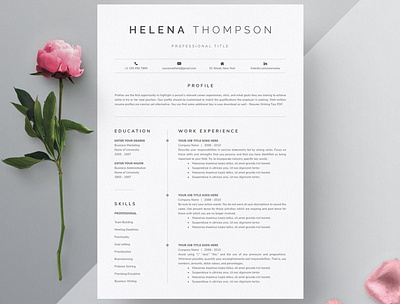 Resume/CV Template a4 clean cv clean resume cv cv design cv template job resume letter modern modern cv modern resume new professional resume resume resume design resume template simple cv simple resume template templates