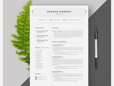 Resume Template 3 Page | CV Template a4 clean cv clean resume cv cv design cv template job resume letter modern cv modern resume new popular professional resume resume resume design resume template simple cv simple resume template templates