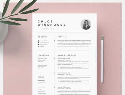 Word Resume & Cover Letter Template classic clean curriculum cv cv design cv template docx elegant job letter minimal minimalist modern portfolio professional responsive resume resume design resume template vitae