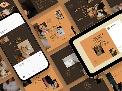 Classy & Elegant Instagram Posts Template blog blogger branding design instagram instagram banner instagram post instagram posts instagram stories instagram story template instagram template modern post posts social media social media pack social media template stories story template