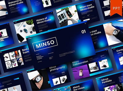 Minso Multipurpose Template app blog blogger clean colorful company corporate google slides keynote modern multipurpose multipurpose template photography pitchdeck portfolio powerpoint presentation studio template unique