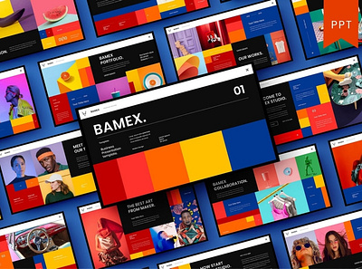 Bamex Multipurpose Template clean company corporate google slide google slides keynote modern multipurpose multipurpose template photography pitchdeck portfolio powerpoint presentation studio template unique web design web development website