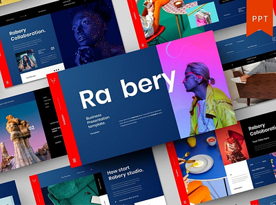 Rabery Multipurpose Template clean colorful company corporate google slides keynote modern multipurpose multipurpose template photography pitchdeck portfolio powerpoint presentation studio template unique web design web development website