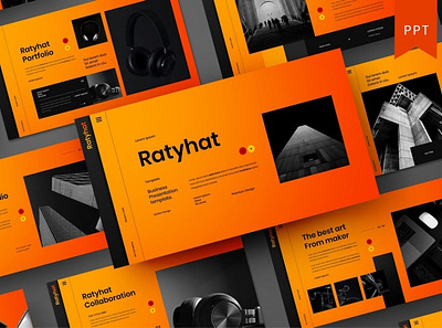 Ratyhat Multipurpose Template clean colorful company corporate google slides keynote modern multipurpose multipurpose template photography pitchdeck portfolio powerpoint presentation studio template unique web design web development website