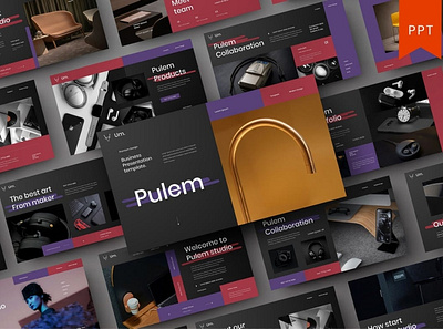 Pulem Multipurpose Template clean colorful company corporate google slides keynote modern multipurpose multipurpose template photography pitch deck portfolio powerpoint presentation studio template unique web design web development website