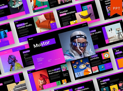 Mustar Multipurpose Template clean colorful company corporate google slides keynote modern multipurpose multipurpose template photography pitch deck portfolio powerpoint presentation studio template unique web design web development website