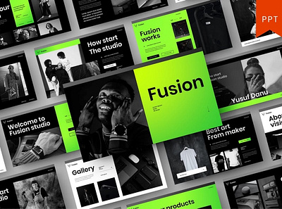 Fusion Multipurpose Template clean colorful company corporate google slides keynote modern multipurpose multipurpose template photography pitchdeck portfolio powerpoint presentation studio template unique web design web development website