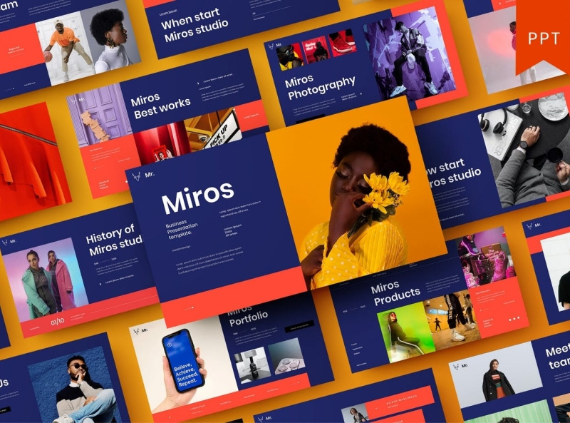 Miros Multipurpose Template by MyTemplates on Dribbble